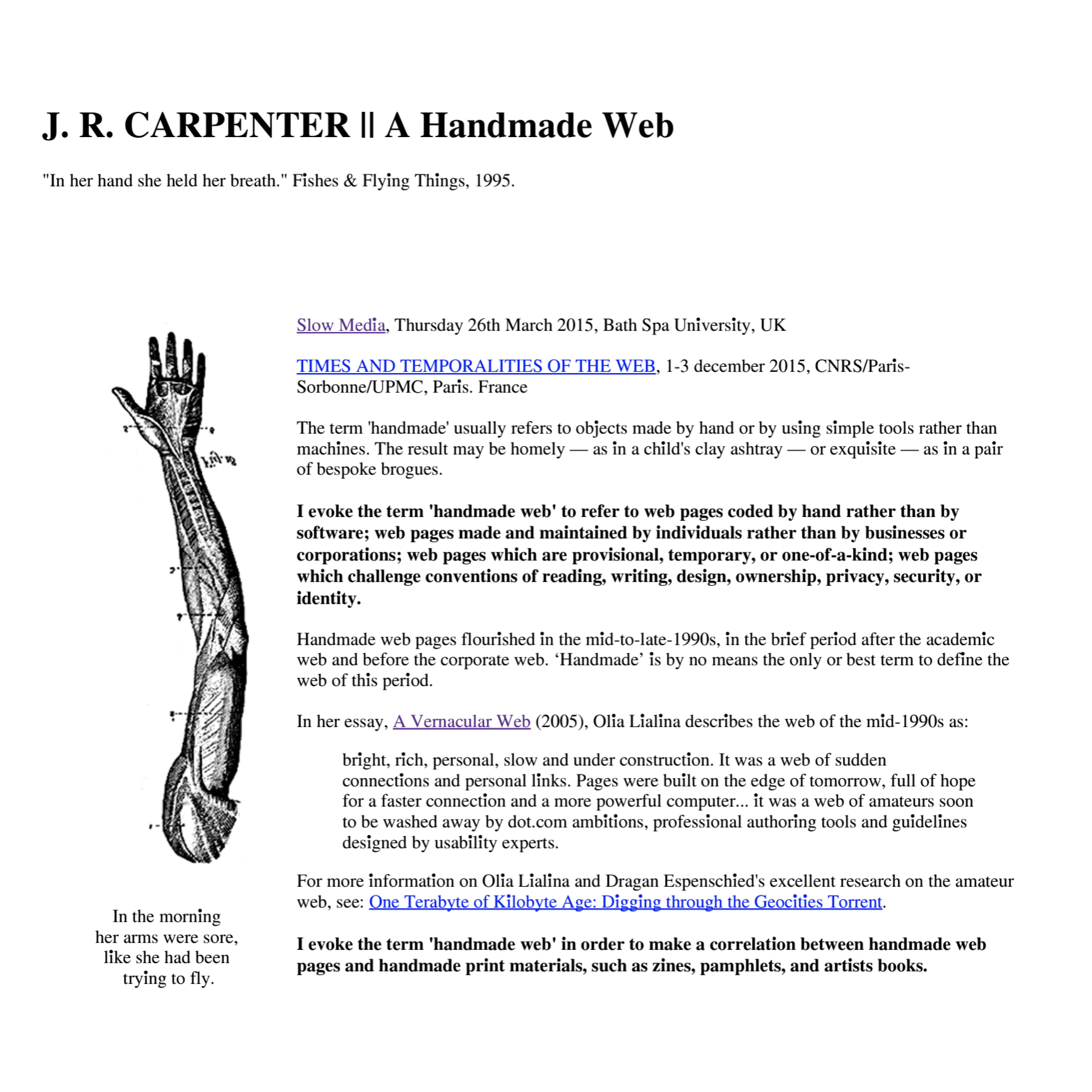 The Handmade Web