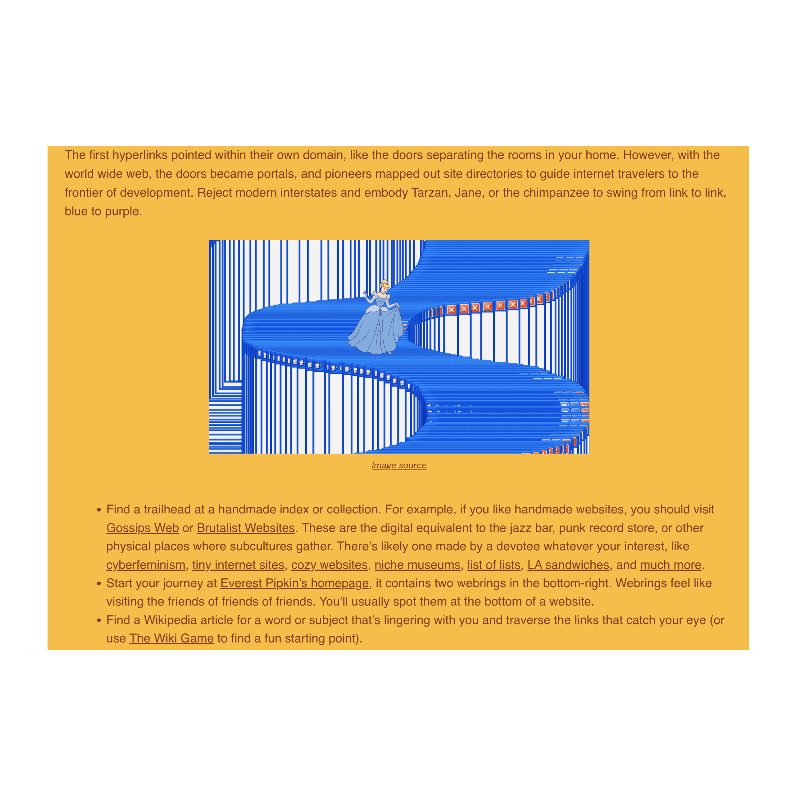 Syllabus – Taking an Internet Walk